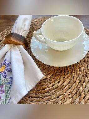 Vintage Corning Corex Canada Pie Crust Cups & Saucers – Set of 2